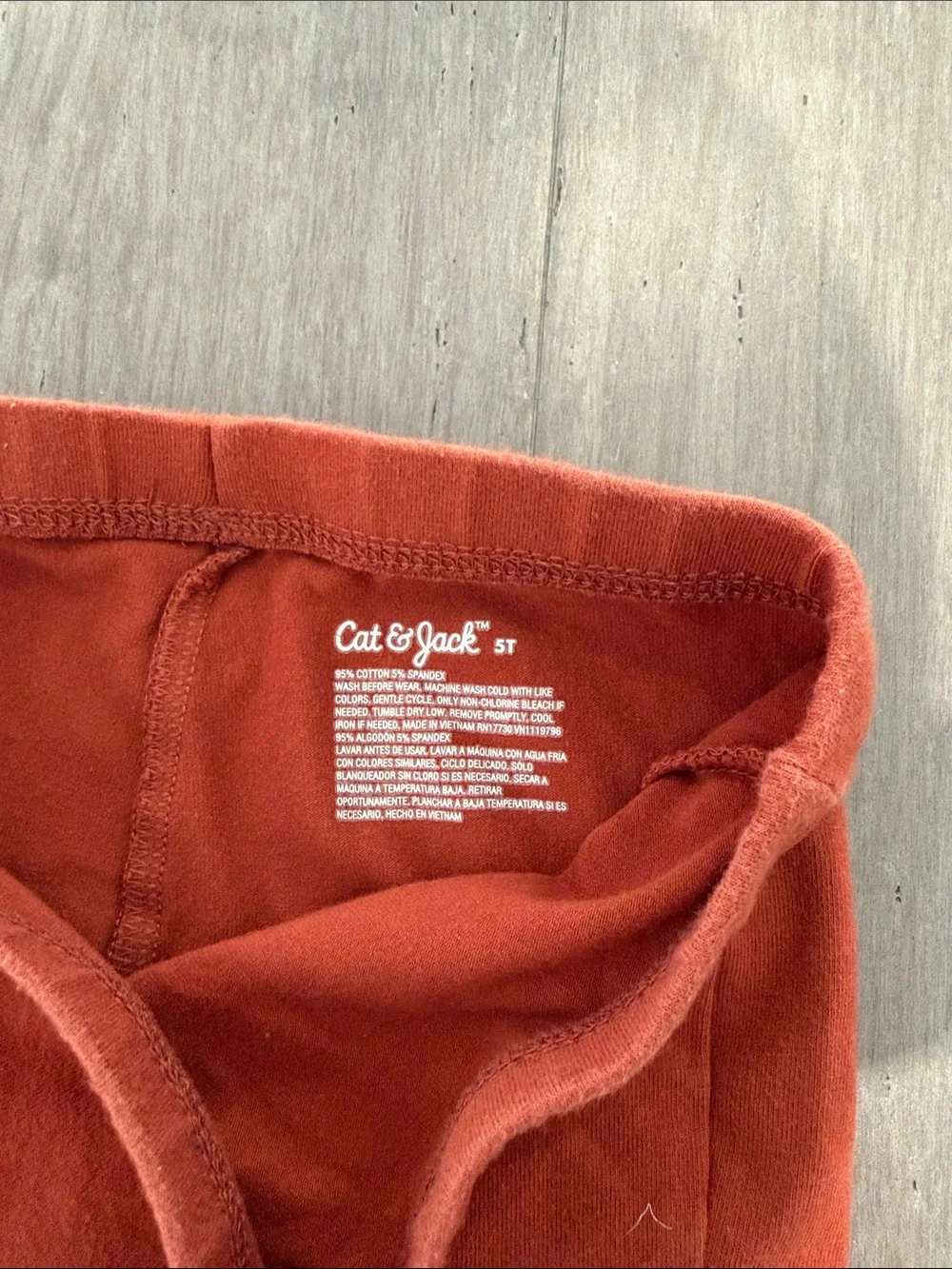 Cat and Jack Kids Fall outfit and leggings - 5T